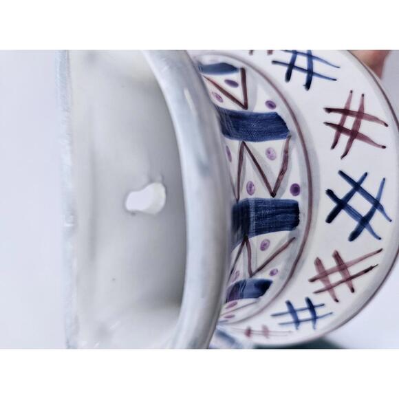 Hand-Painted CBK Wall Pockets Set of 3 Floral Ceramic Vases Vintage 1998 - Picture 5 of 9